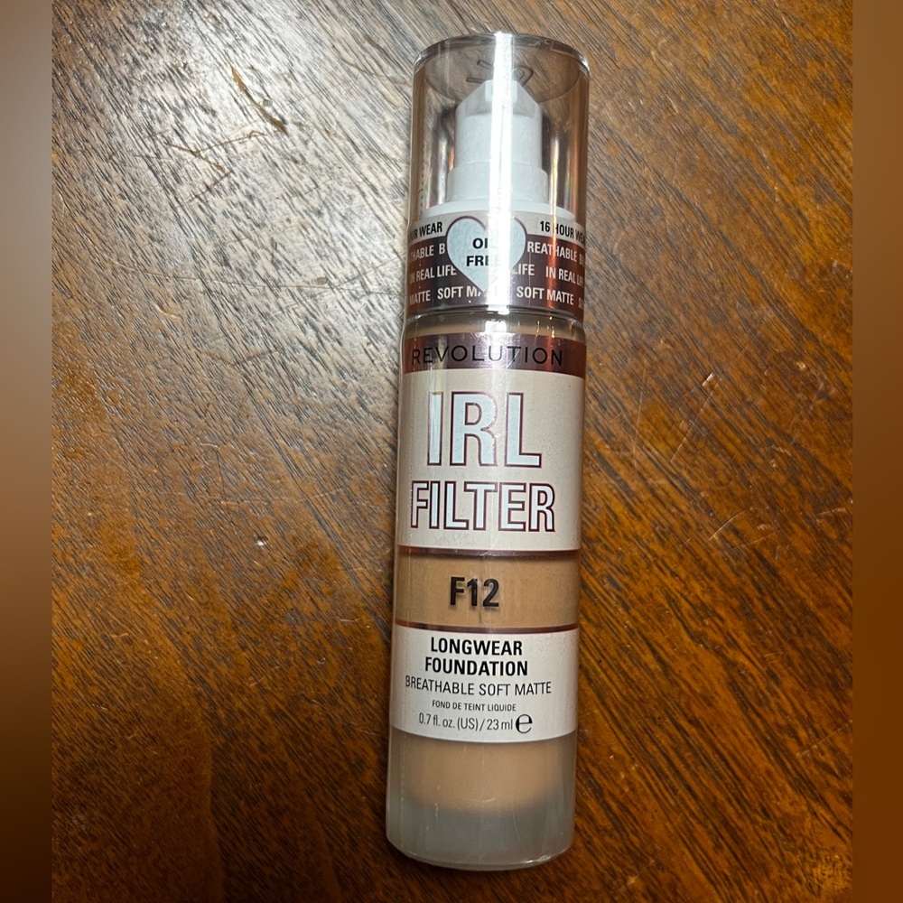 NWT Revolution Beauty IRL Filter Foundation in Shade F12 - Picture 4 of 5